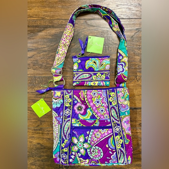 Vera Bradley Handbags - NWT Vera Bradley Heather Hipster Crossbody & Coin Purse Set